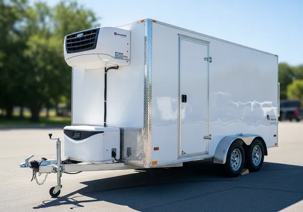 Køletrailer til opbevaring af drikkevarer til fest i Sønderjylland